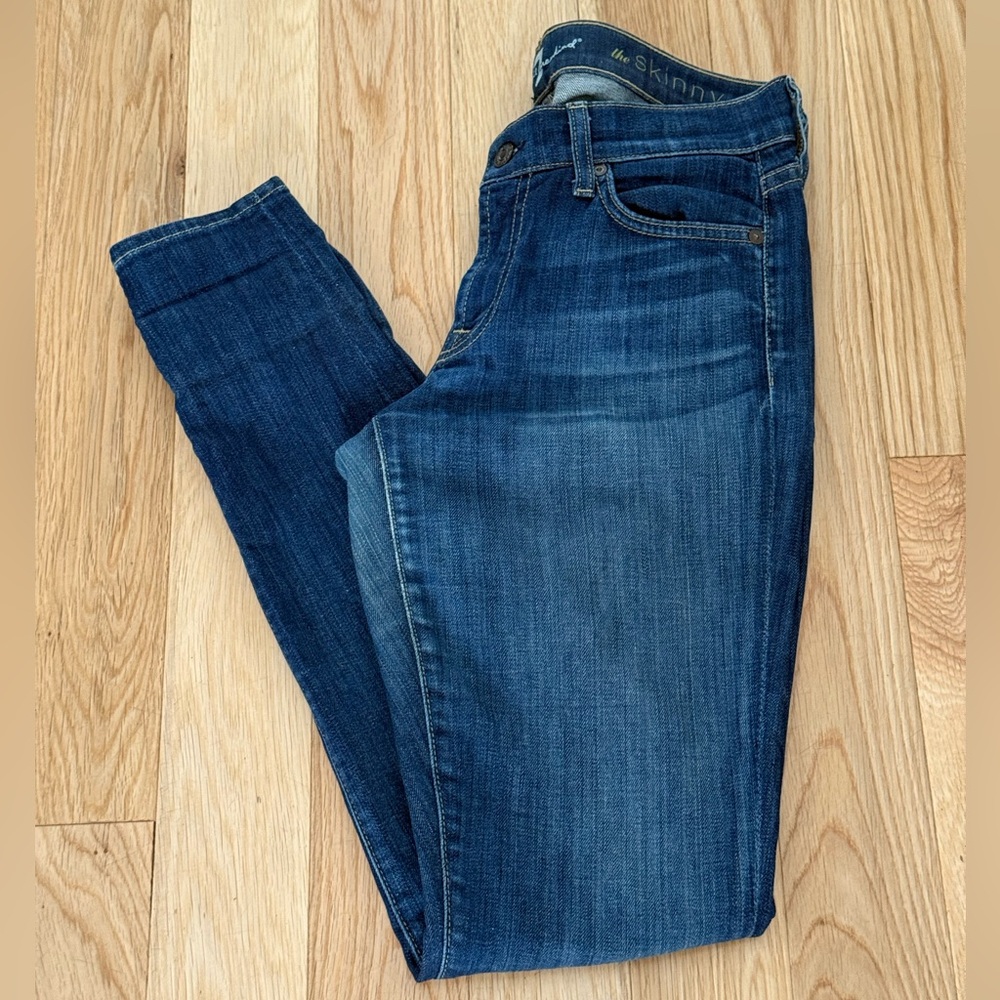 7 for all Mankind Skinny Jeans Blue Size 26